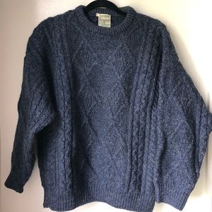 Vintage Irish handmade crew neck fisherman sweater